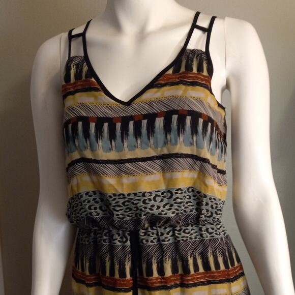 City Triangles Babydoll Dress - Animal Geometric Print - Small - Festival Boho - Picture 2 of 10